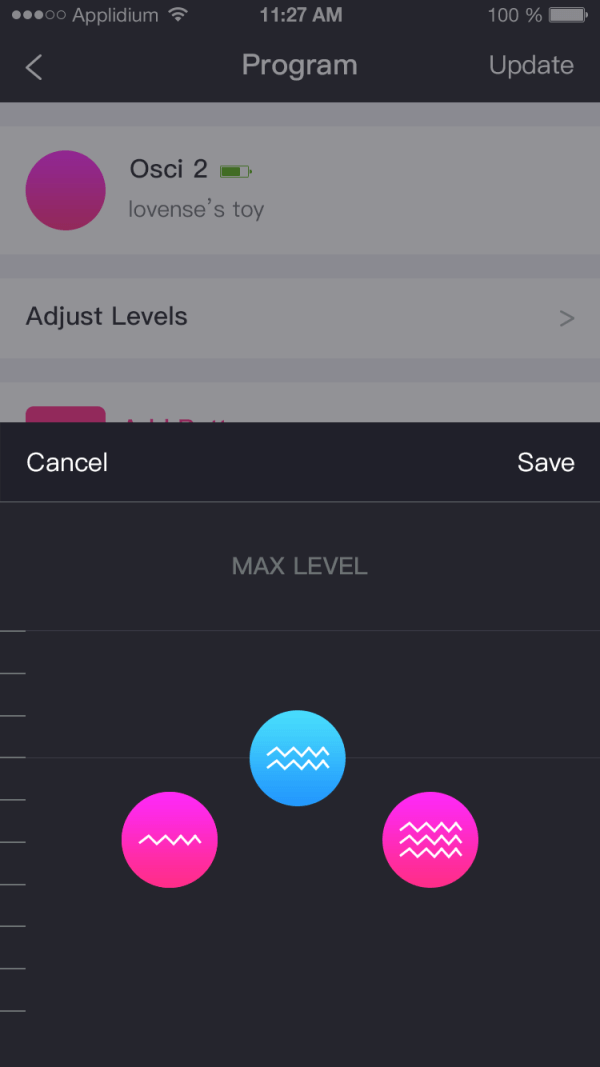 Lovense Osci 2 Rung G-Spot App Điều Khiển Đặc Biệt