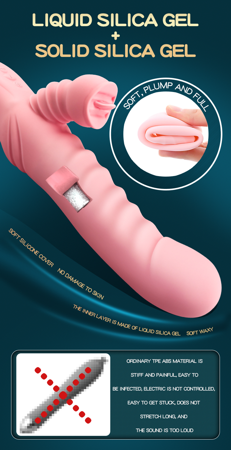 Jiuy Rabbit G-Spot Vibrator Đa Tầng Orgasm Mạnh Mẽ