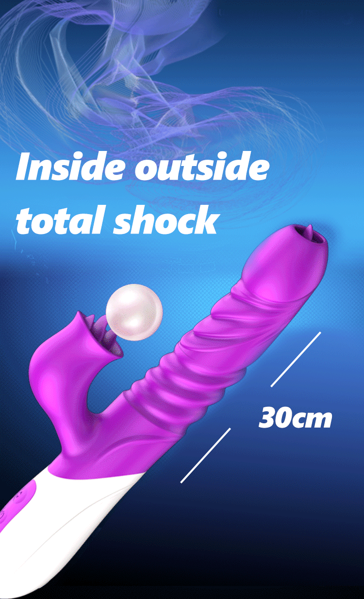 JIUUY Lưỡi Liếm Rung Âm Đạo Đa Tầng Xuất Huyết Nóng