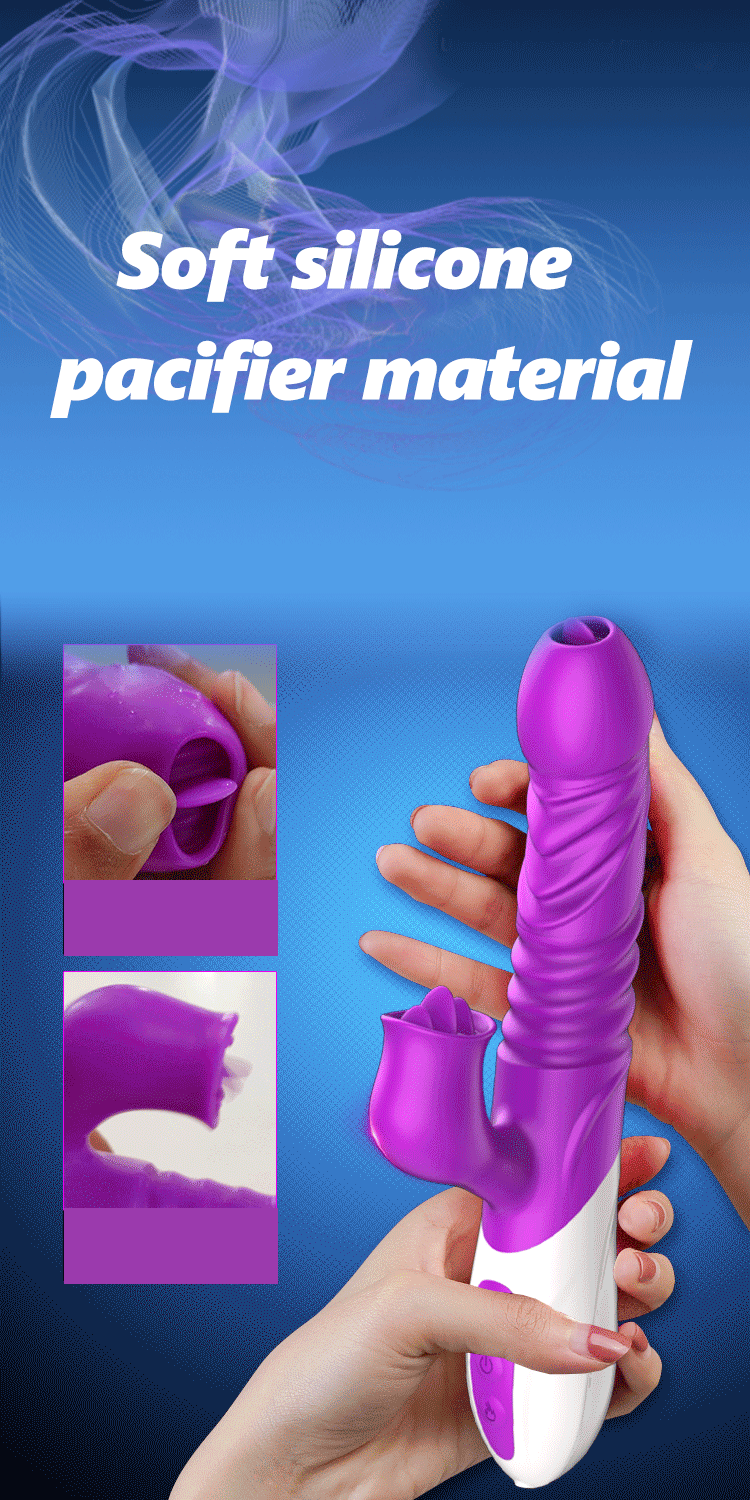 JIUUY Lưỡi Liếm Rung Âm Đạo Đa Tầng Xuất Huyết Nóng