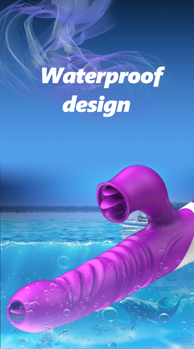 JIUUY Lưỡi Liếm Rung Âm Đạo Đa Tầng Xuất Huyết Nóng