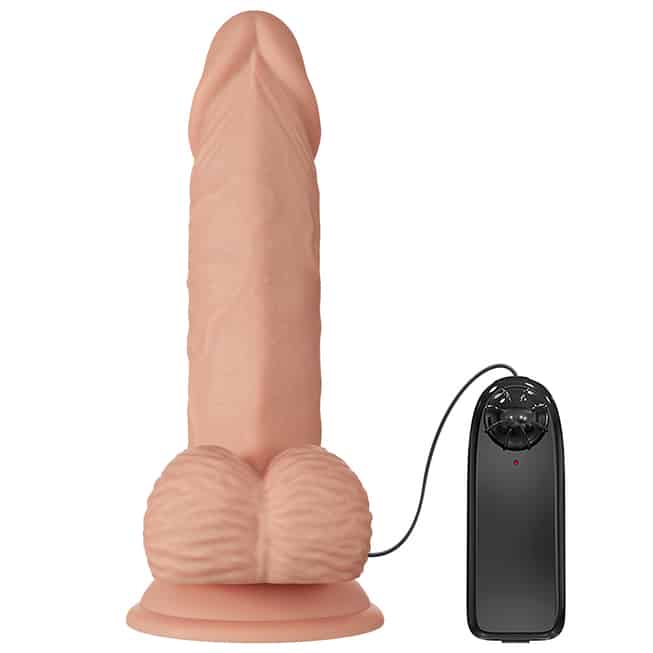 Baile Zebulon dildo da động rung 19.4cm tự nhiên