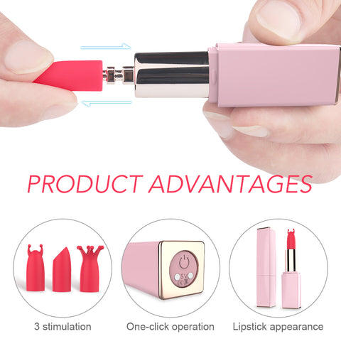 Lipstick Bullet Vibe G-Spot 9 Rung Son Môi Tinh Tế