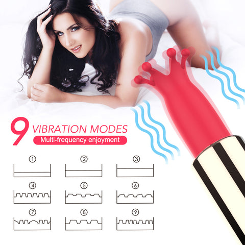 Lipstick Bullet Vibe G-Spot 9 Rung Son Môi Tinh Tế