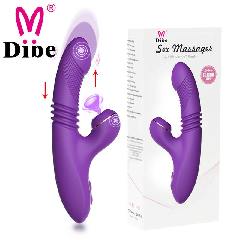 Dildo Olivia Dibe Hút Giãn G-Spot Nóng Rung