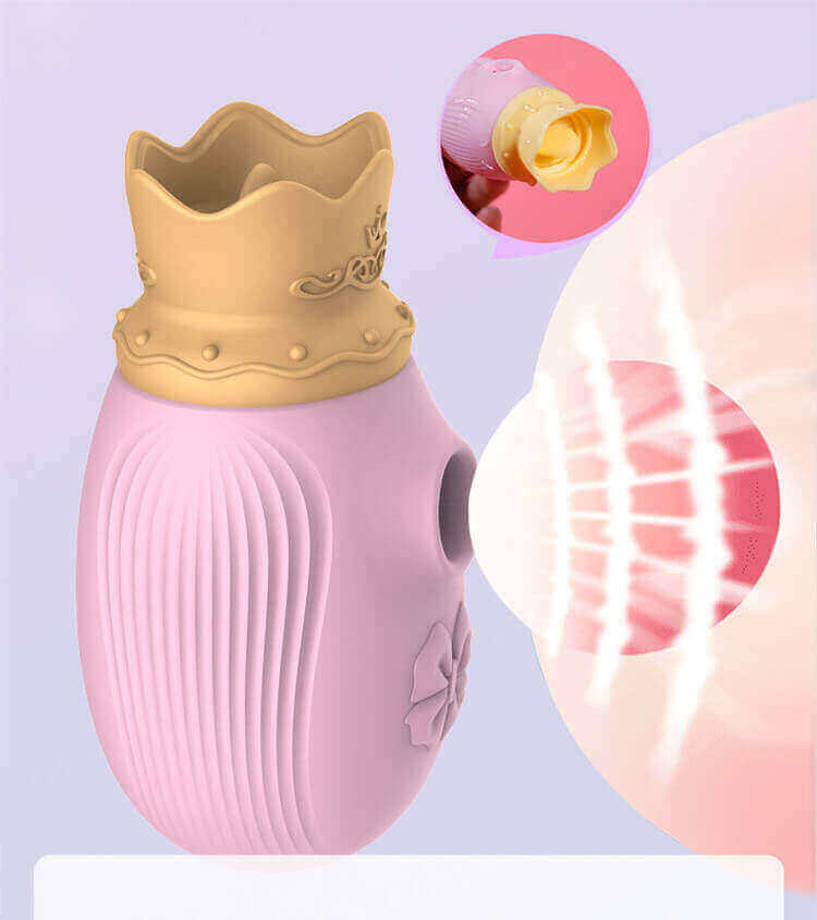 Secwell Crown Hút Liếm Vibe Hoa Hồng Vương Miện Khoái Lạc