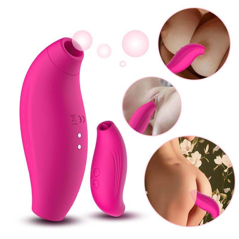 Dibe 2in1 Liếm Hút Rung Clit Cực Sướng Phụ Nữ