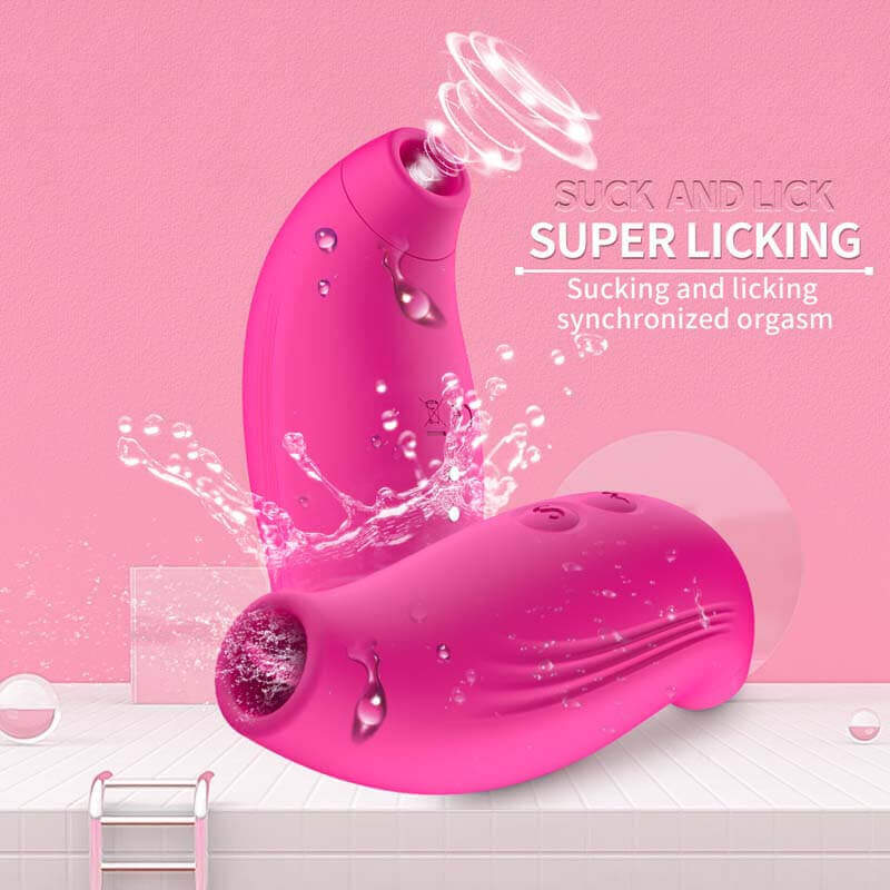 Dibe 2in1 Liếm Hút Rung Clit Cực Sướng Phụ Nữ
