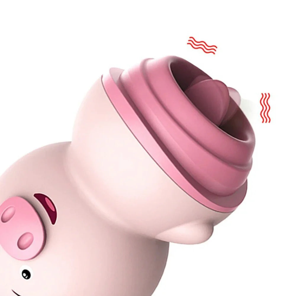 LILO lưỡi heo liếm núm vú hút rung khoái lạc