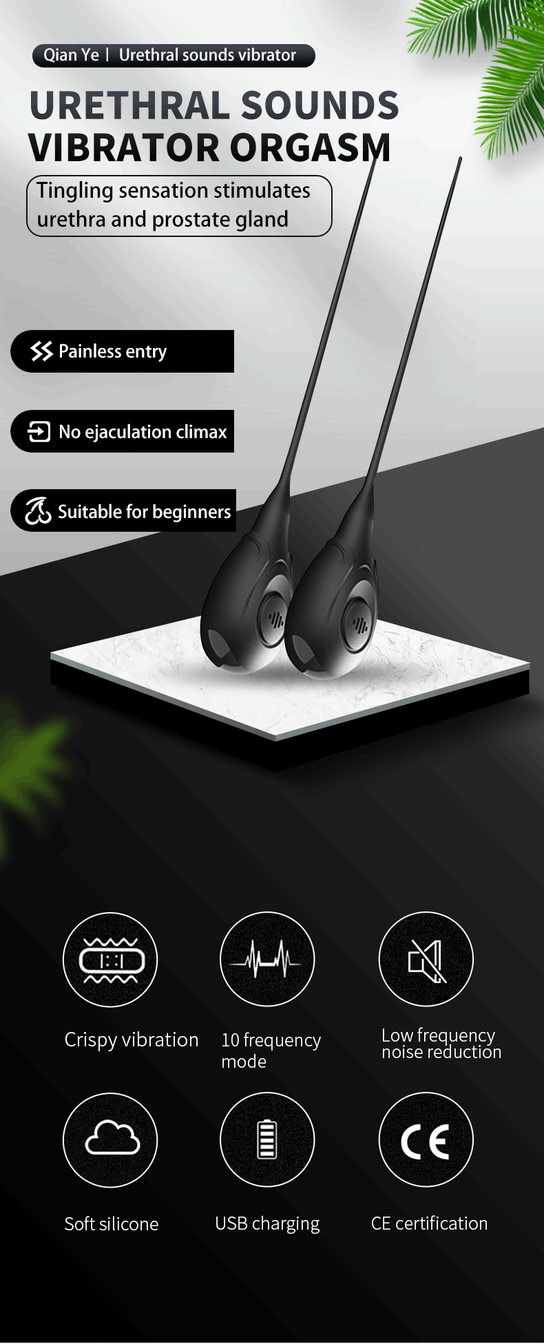Ống Niệu QianYe Rung Nam Kích Thích Đỉnh Cao