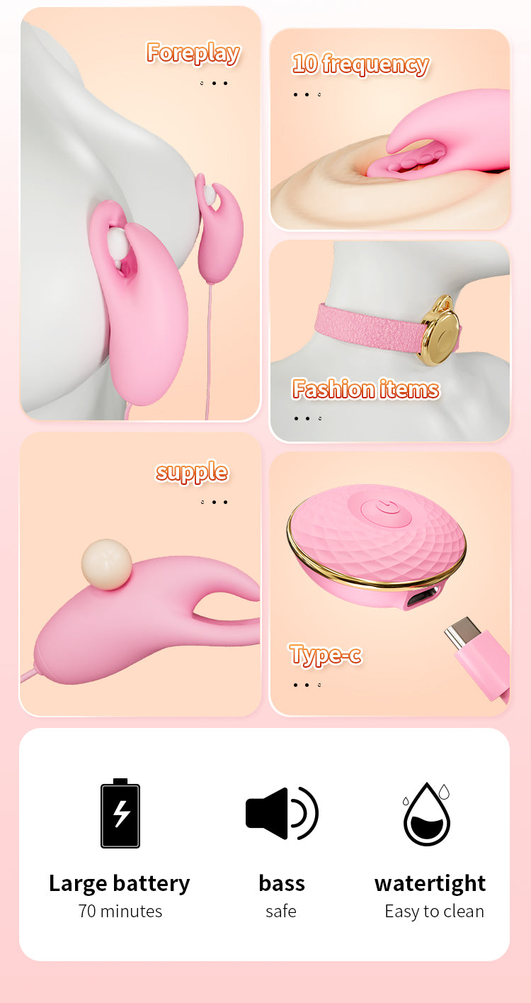 Vibrator Ngực 10 Tần Số Siêu Thú Vị Nữ Khoái Lạc