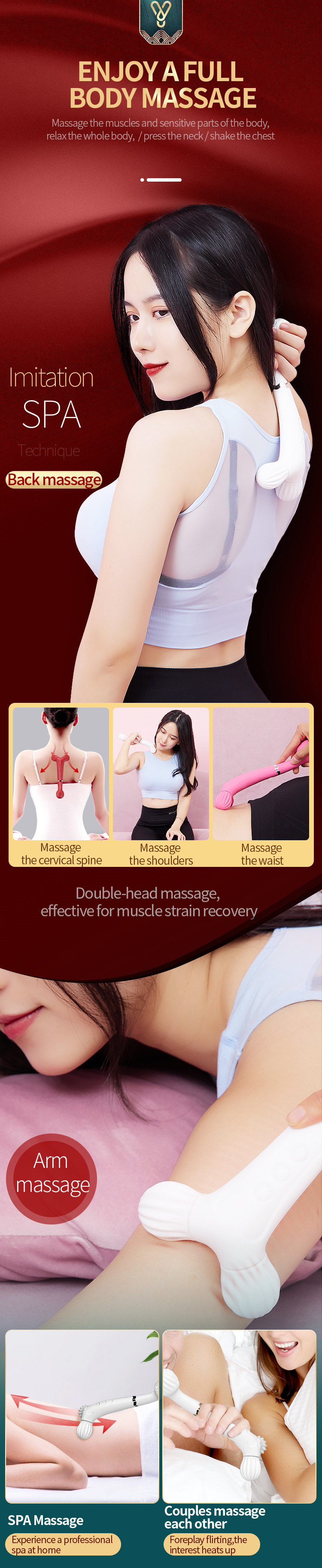 YY Horse Double Head Vibro Massager Đa Năng Thăng Hoa