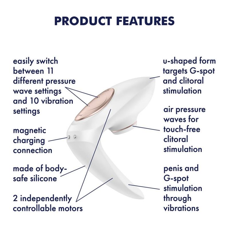 Pro 4 Couples Satisfyer Sóng Âm Đạo Cặp Đôi Nồng