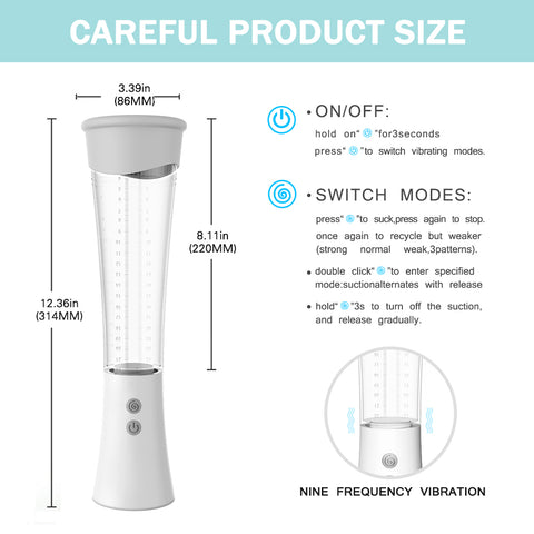 SHD S090 MAX Pump Masturbator Vacuum 2in1 Nam Giới