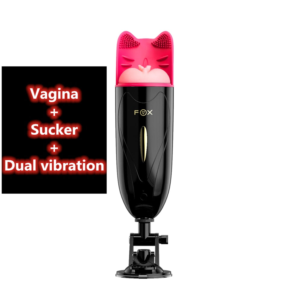Fox Blowjob Masturbator Bú Siết Đôi Chế Độ Oral