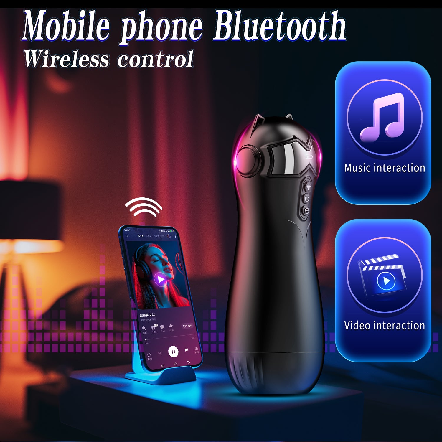 Cat Women Cup Bluetooth Hút Xoáy Tự Động Thực Tế Thông Minh