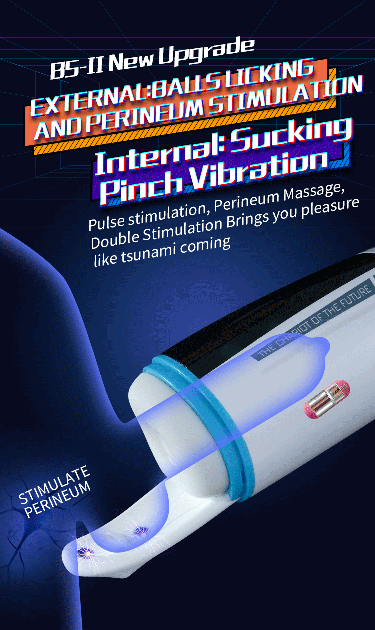 MR B5 Masturbator Liếm Hút Giật Rung 10 Mode Đỉnh