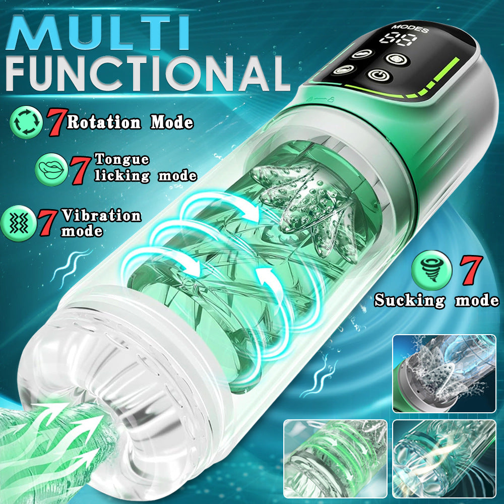 Máy Thủ Dâm Nam Mút Quay Rung Lớn Phê