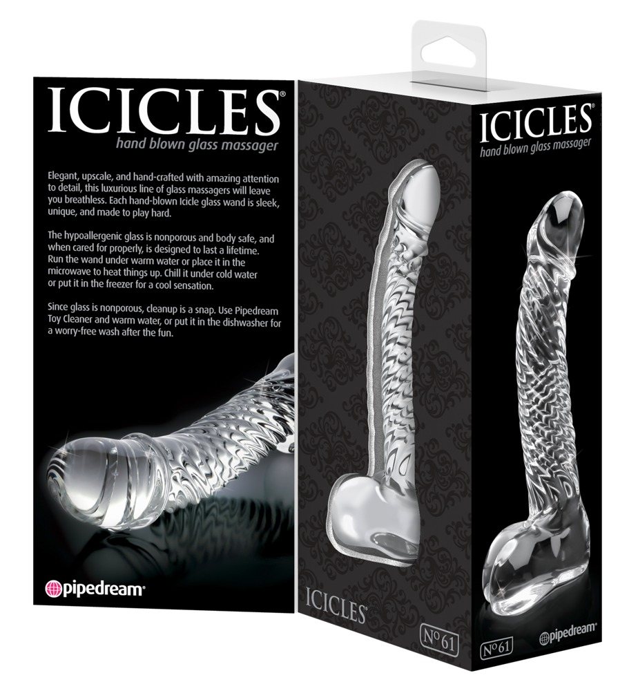Icicles #61 Kính Dương Vật Trong 16.5cm An Toàn