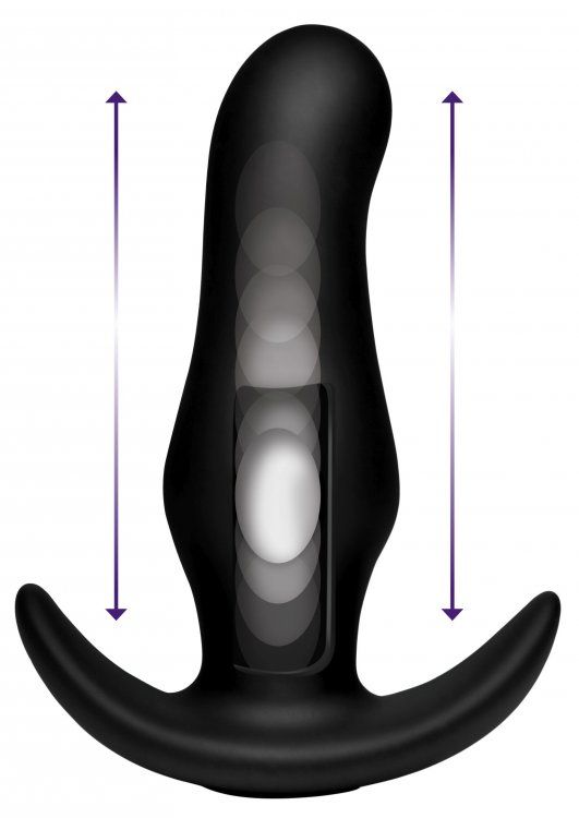 Prostate thumper Thump It 7x đen 4cm rung đập mạnh