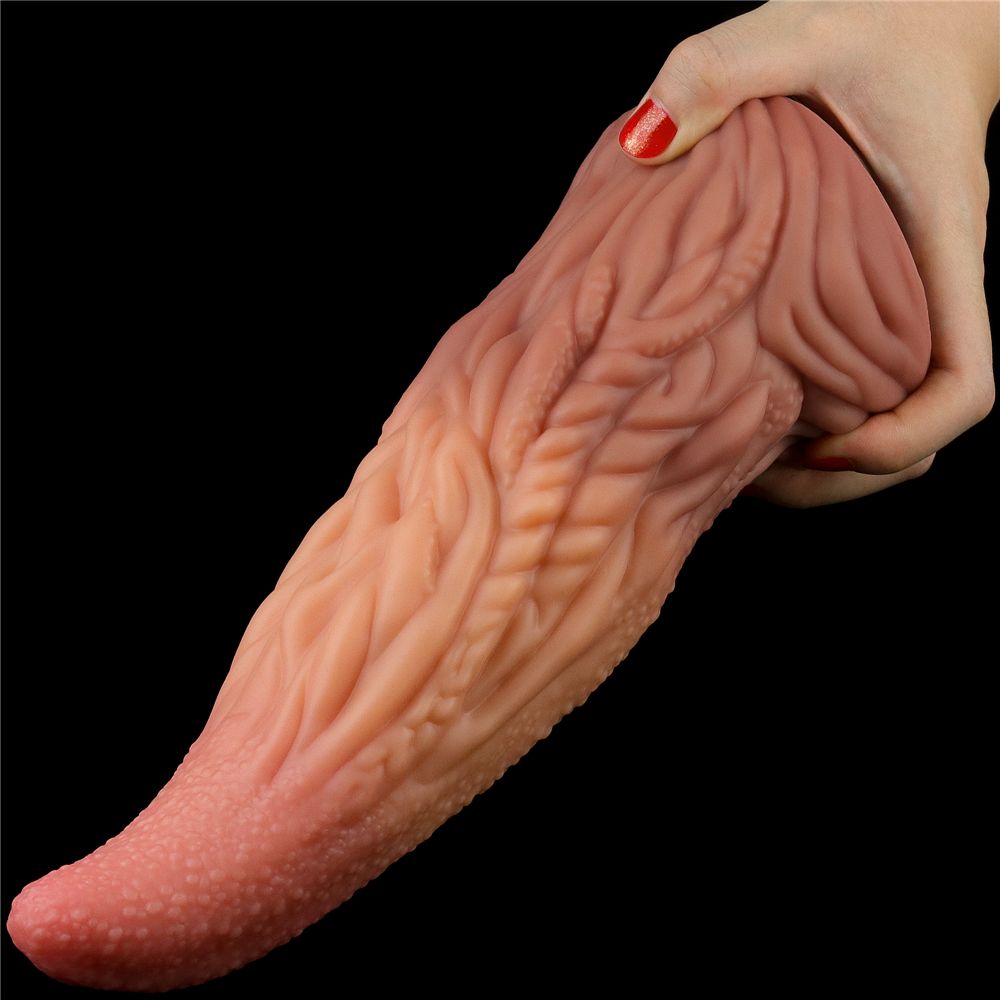 Lovetoy 10 lưỡi đôi lớn 25cm silicone thực tế