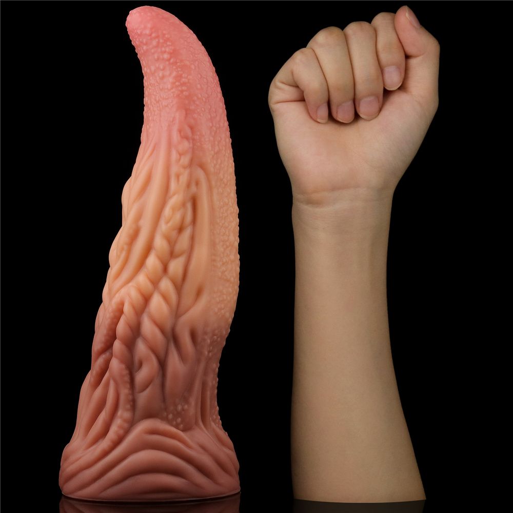Lovetoy 10 lưỡi đôi lớn 25cm silicone thực tế