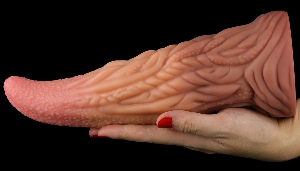 Lovetoy 10 lưỡi đôi lớn 25cm silicone thực tế