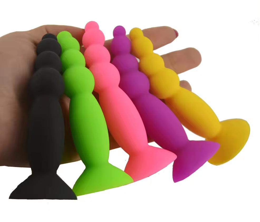 FAAK plug hậu chuỗi mini tím 2.1cm silicone