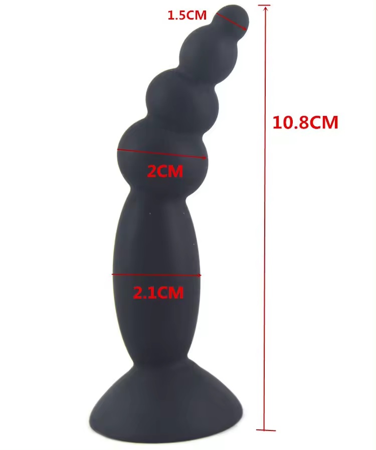 FAAK plug hậu chuỗi mini tím 2.1cm silicone