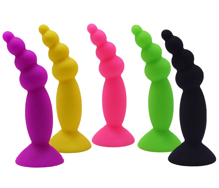 FAAK plug hậu chuỗi mini tím 2.1cm silicone