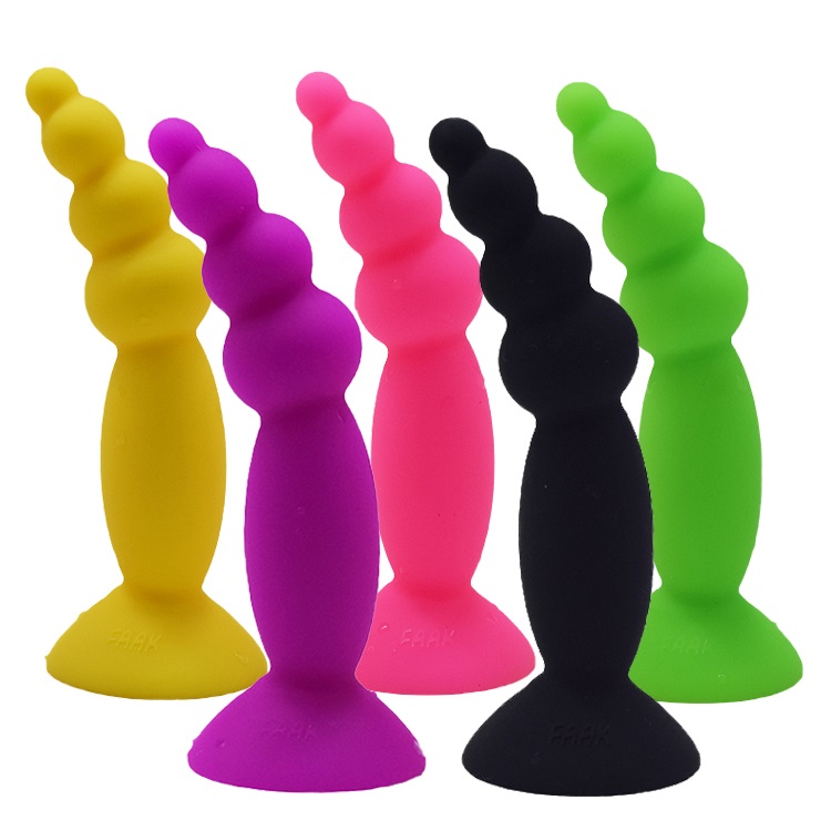 FAAK plug hậu chuỗi mini tím 2.1cm silicone