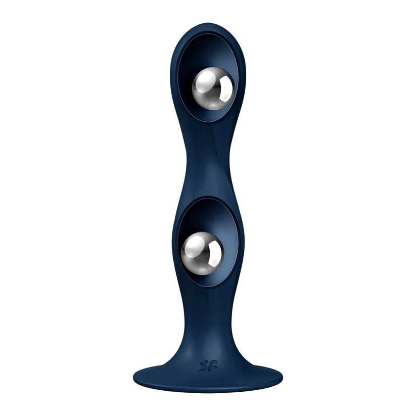 Satisfyer Plug Hậu Đôi Bóng Xanh 17.9cm
