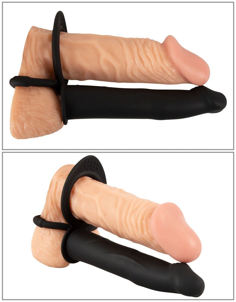 Black Velvets Double Dildo RC Thrust Xuyên Hai Nhân Đôi