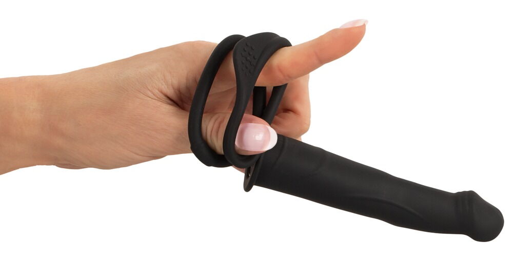 Black Velvets Double Dildo RC Thrust Xuyên Hai Nhân Đôi