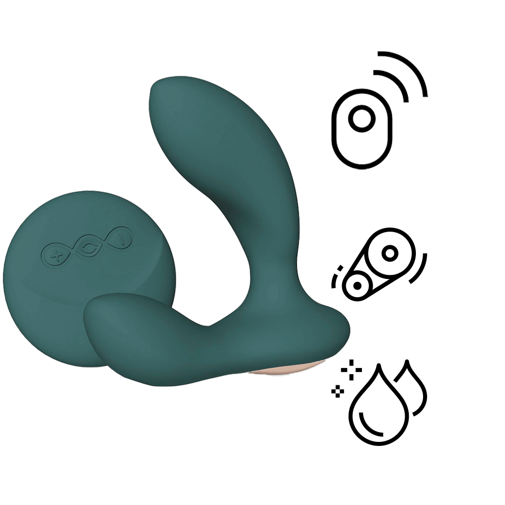 Lelo Hugo 2 Máy Rung Hậu Môn Xanh Lá Remote Siêu Mạnh