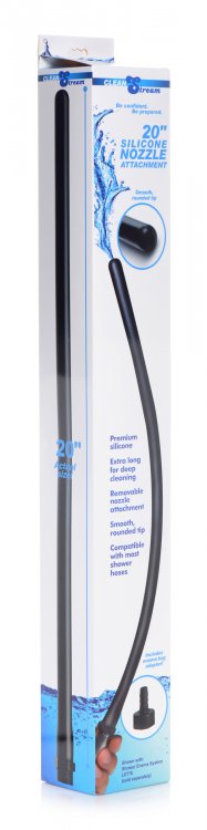 Nozzle Enema CleanStream 51cm Đen Dài Hiệu Quả Vệ Sinh Sâu