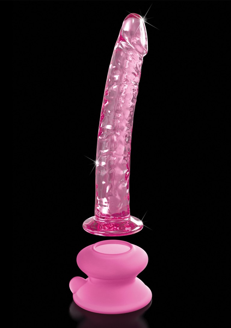 Icicles No86 Glass Dildo Hồng - Massager Kính Mịn 17cm