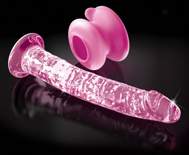 Icicles No86 Glass Dildo Hồng - Massager Kính Mịn 17cm