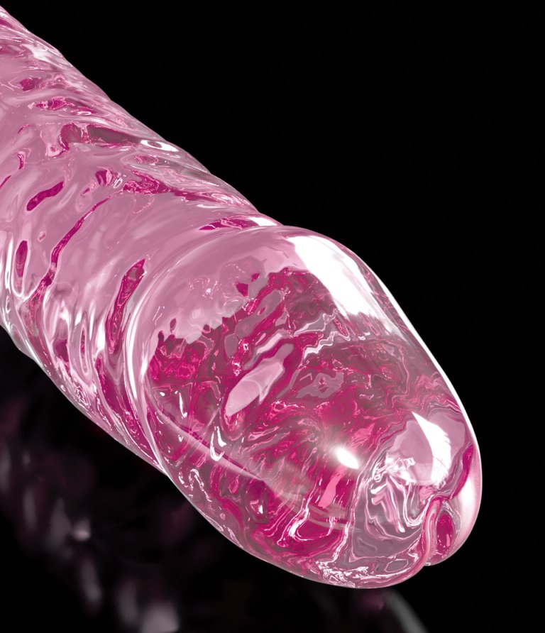 Icicles No86 Glass Dildo Hồng - Massager Kính Mịn 17cm
