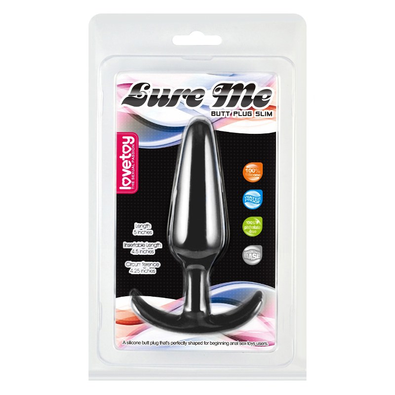 Lovetoy Lure Me Plug Lớn Đen Chặt An Toàn Đỉnh Cao