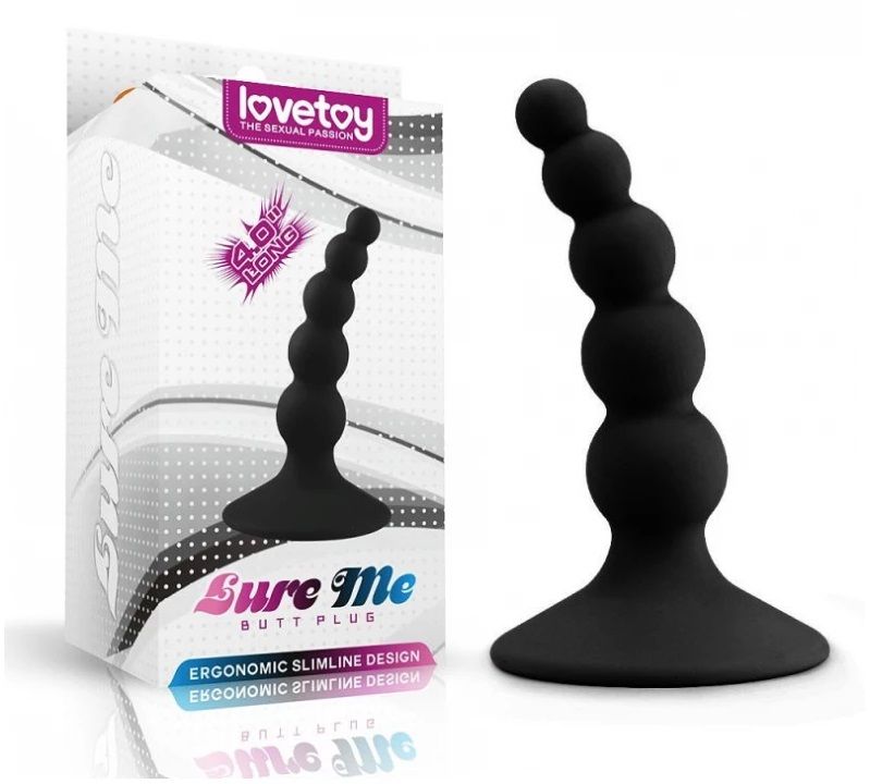 Lovetoy Lure Me Chuỗi Nút Hậu Môn Đen Siêu Kích Thích Đam Mê