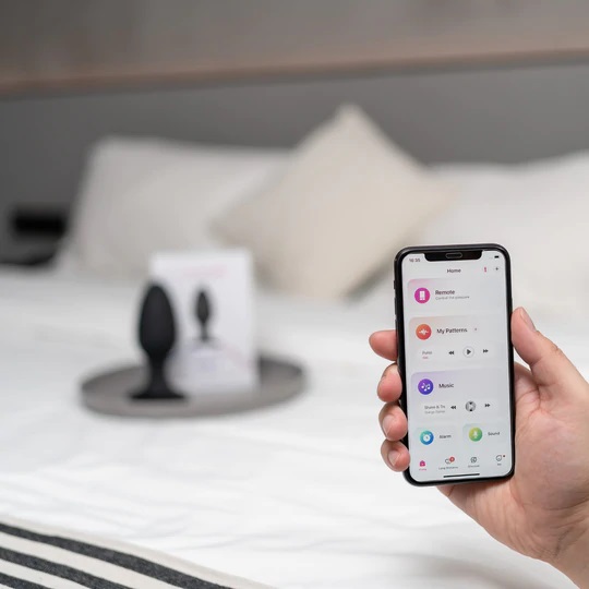 Lovense Hush 2 Plug Đen Rung Mạnh App Khoái Cảm Vượt Trội