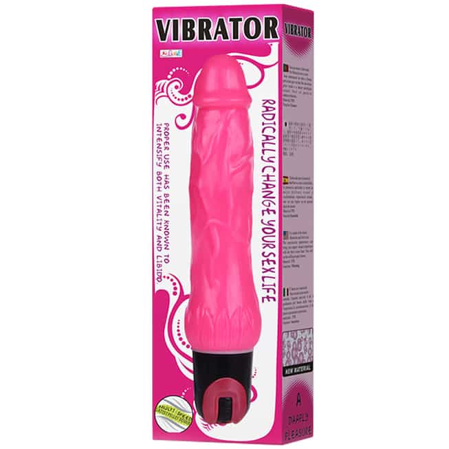 Baile Vibrator Thực Tế Hồng 24cm Đường 3.9cm