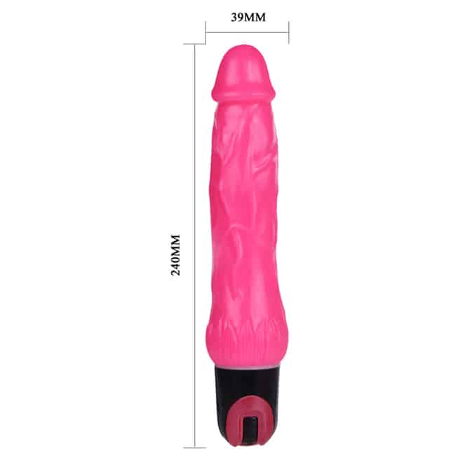 Baile Vibrator Thực Tế Hồng 24cm Đường 3.9cm