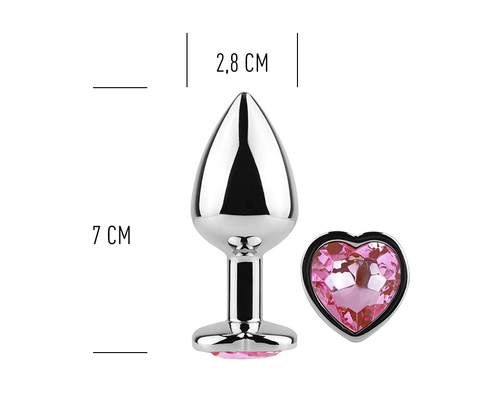 Nút Đít Tim Secret Play Kim Loại 2.8cm Quyến Rũ Thỏa Mãn