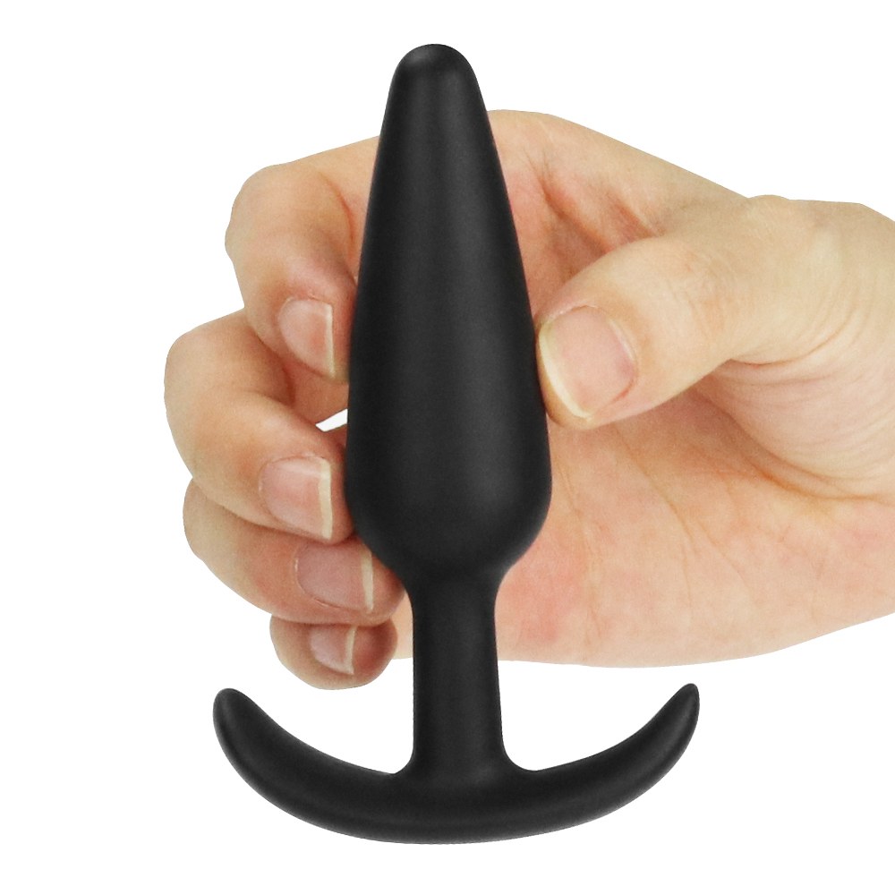 Lovetoy Lure Me Plug Đít Nhỏ Đen Silicon An Toàn