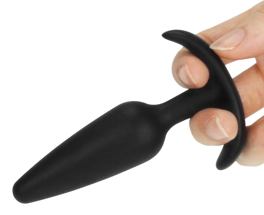 Lovetoy Lure Me Plug Đít Nhỏ Đen Silicon An Toàn