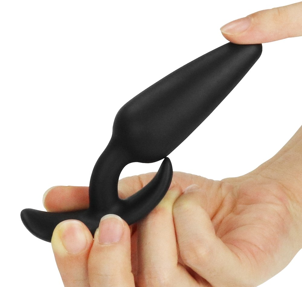Lovetoy Lure Me Plug Đít Nhỏ Đen Silicon An Toàn
