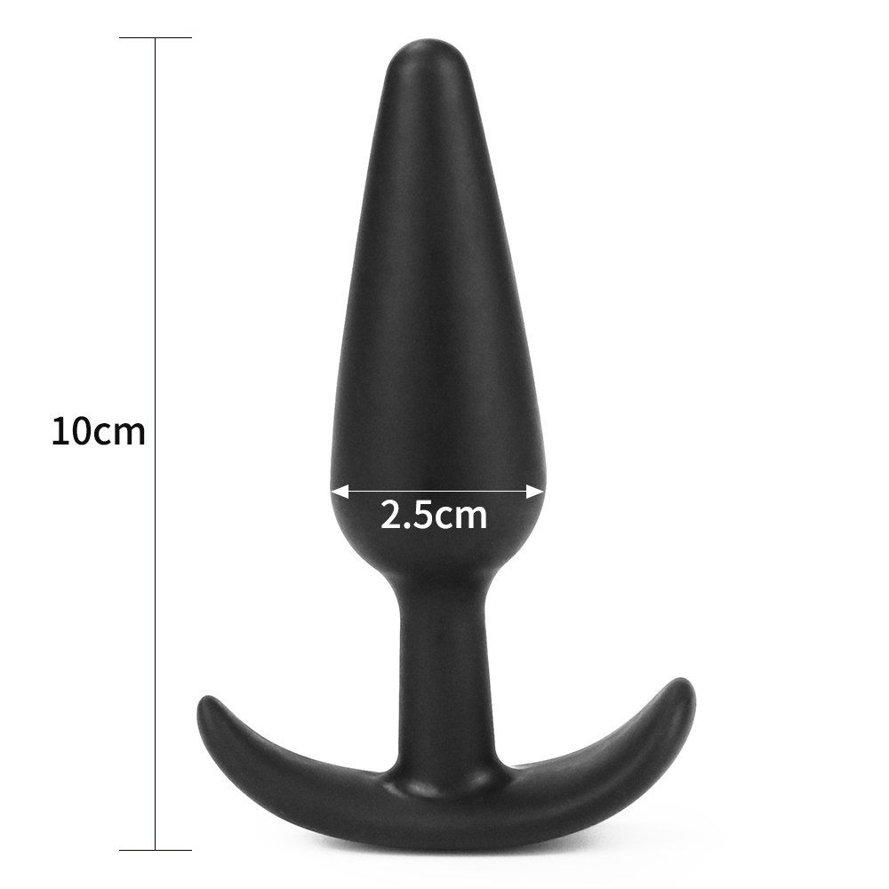 Lovetoy Lure Me Plug Đít Nhỏ Đen Silicon An Toàn