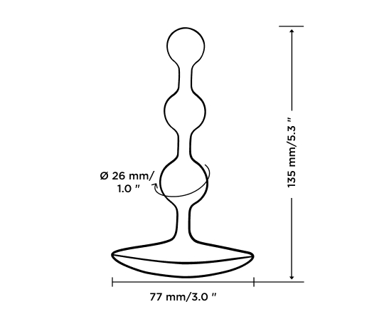 Romp Amp Chuỗi Hạt Đít Tím Silicon Nhỏ Cao Trào